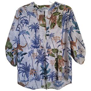 Bon Worth Jungle Animal Print Women's Top MP